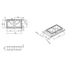 Кухонна мийка Qtap 7843-B Micro Decor 0,8 мм (QT7843BMICDEC08) (QT7843BMICDEC08) фото 2 Aquada.com.ua