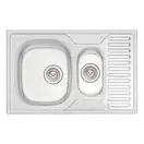 Кухонна мийка Qtap 7850-B Satin 0,8 мм (QT7850BSAT08) (QT7850BSAT08) фото 1 Aquada.com.ua