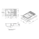 Кухонна мийка Qtap 7850-B Satin 0,8 мм (QT7850BSAT08) (QT7850BSAT08) фото 2 Aquada.com.ua