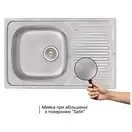 Кухонна мийка Qtap 7850 Satin 0,8 мм (QT7850SAT08) (QT7850SAT08) фото 3 Aquada.com.ua