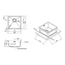 Кухонна мийка Qtap D4645 Satin 2.7/1.0 мм (QTD464510) (QTD464510) фото 2 Aquada.com.ua