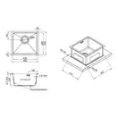 Кухонна мийка Qtap D4843 Satin 2.7/1.0 мм (QTD484310) (QTD484310) фото 2 Aquada.com.ua