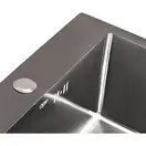 Кухонна мийка Qtap D5050BL Black 2.7/1.0 мм (QTD5050BLPVD10) (QTD5050BLPVD10) фото 6 Aquada.com.ua