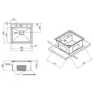 Кухонна мийка Qtap D5249 Satin 3.0/1.2 мм (QTD52493012) (QTD52493012) фото 2 Aquada.com.ua