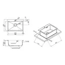 Кухонна мийка Qtap D5843 Satin 2.7/1.0 мм (QTD584310) (QTD584310) фото 2 Aquada.com.ua