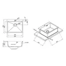 Кухонна мийка Qtap D6050 Satin 2.7/1.0 мм (QTD605010) (QTD605010) фото 2 Aquada.com.ua