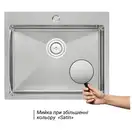 Кухонна мийка Qtap D6050 Satin 2.7/1.0 мм (QTD605010) (QTD605010) фото 3 Aquada.com.ua
