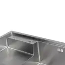 Кухонна мийка Qtap D7848-R Satin 3.0/1.2 мм (QTD7848R3012) (QTD7848R3012) фото 6 Aquada.com.ua