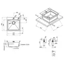 Набір 3 в 1 Qtap кухонна мийка DH5050 3.0/1.2 мм Satin + сушарка + дозатор для миючого засобу (QTDH5050SET3012) фото 2 Aquada.com.ua