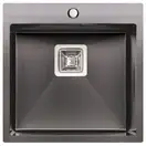 Кухонна мийка Qtap DK5050BL Black 2.7/1.0 мм (QTDK5050BLPVD2710) (QTDK5050BLPVD2710) фото 1 Aquada.com.ua