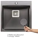 Кухонна мийка Qtap DK5050BL Black 2.7/1.0 мм (QTDK5050BLPVD2710) (QTDK5050BLPVD2710) фото 3 Aquada.com.ua
