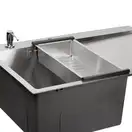 Набір 3 в 1 Qtap кухонна мийка DK6845L 3.0/1.2 мм Satin + сушарка + дозатор для миючого засобу (QTDK6845LSET3012) фото 3 Aquada.com.ua