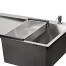 Набір 3 в 1 Qtap кухонна мийка DK6845R 3.0/1.2 мм Satin + сушарка + дозатор для миючого засобу (QTDK6845RSET3012) фото 3 Aquada.com.ua