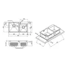Кухонна мийка Qtap S7843 Satin 2.7/1.0 мм (QTS784310) (QTS784310) фото 2 Aquada.com.ua