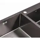 Кухонна мийка Qtap S7843BL Black 2.7/1.0 мм (QTS7843BRPVD10) (QTS7843BRPVD10) фото 6 Aquada.com.ua