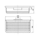 Мыльница-сетка подвесная 200 х 100 х 60 мм Emco System 2 (цвет - хром) (354500104) фото 2 Aquada.com.ua