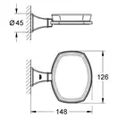Тримач Grohe Grandera з керамічної мильницею, хром / золото (40628IG0)