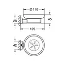 Мильниця Grohe Essentials Cube New (40754001)