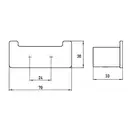 Набор аксессуаров 3-в-1 Emco Loft (цвет - хром/стекло матовое) (059800100) фото 5 Aquada.com.ua