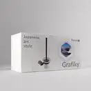 Набор аксессуаров 6-в-1 Imprese Grafiky (цвет - black nickel/стекло матовое) (GRAFIKY) фото 15 Aquada.com.ua