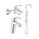 Grohe Набор смесителей для ванны с душевой системой Eurosmart (12324TS)