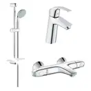 GROHE Набiр змiшувачiв EUROSMART 3 в 1, для ванни та душу з термостатом (34101TM) (34101TM) фото 1 Aquada.com.ua