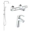 Комплект змішувачів Grohe EuroSmart, хром (34102TS)