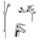 Набор смеситель для ванны 3-в-1 Hansgrohe Logis Loop/Crometta (цвет - хром) (1042017) фото 1 Aquada.com.ua