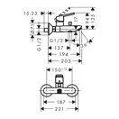 HANSGROHE Набор смесителей для ванны, умывальник Logis Loop  70 (1042019) фото 4 Aquada.com.ua