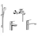 Набор смесителей для ванны и кухни 4-в-1 Hansgrohe Logis/Crometta (цвет - хром) (20200000) фото 1 Aquada.com.ua