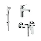Набор смесителей для душа 3-в-1 Hansgrohe Focus (цвет - хром) (31662773) фото 1 Aquada.com.ua