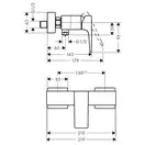 Набор смесителей для душа 3-в-1 Hansgrohe Metropol/Ecostat E/Croma Select E (цвет - хром) (32560112) фото 6 Aquada.com.ua