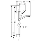 Набор смесителей для душа 3-в-1 Hansgrohe Metropol/Ecostat E/Croma Select E (цвет - хром) (32560112) фото 8 Aquada.com.ua