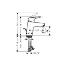 Набор смесителей для ванны 3-в-1 Hansgrohe Logis 70/ Crometta (цвет - хром/белый) (70002019) фото 6 Aquada.com.ua