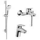 Набор смесителей для ванны 3-в-1 Hansgrohe Logis/Crometta (цвет - хром) (70002020) фото 1 Aquada.com.ua