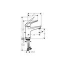Набор смесителей для ванны 3-в-1 Hansgrohe Novus 100 (цвет - хром) (710342663) фото 2 Aquada.com.ua