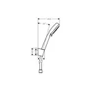 Набор смесителей для ванны 3-в-1 Hansgrohe Novus 100 (цвет - хром) (710342663) фото 4 Aquada.com.ua