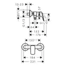 Набор смесителей для душа 3-в-1 Hansgrohe Logis/Croma (цвет - хром) (71600111) фото 7 Aquada.com.ua