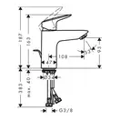 Набор смесителей для душа 3-в-1 Hansgrohe Logis/Croma (цвет - хром) (71600111) фото 8 Aquada.com.ua