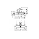 Набор смесителей для ванны 3-в-1 Hansgrohe Talis E (цвет - хром) (71742773) фото 3 Aquada.com.ua