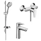 Набор смесителей для душа 3-в-1 Hansgrohe Talis E/Crometta (цвет - хром) (71760112) фото 1 Aquada.com.ua