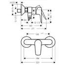 Набор смесителей для душа 3-в-1 Hansgrohe Talis E/Crometta (цвет - хром) (71760112) фото 5 Aquada.com.ua