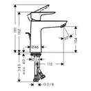Набор смесителей для душа 3-в-1 Hansgrohe Talis E/Crometta (цвет - хром) (71760112) фото 6 Aquada.com.ua