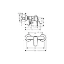 Набор смесителей для душа 3-в-1 Hansgrohe Talis E (цвет - хром) (71762773) фото 3 Aquada.com.ua