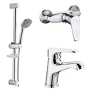 Набор смесителей для душа 3-в1 Imprese Witow (цвет - хром) (0515080670) фото 1 Aquada.com.ua