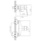 Набор смесителей для душа 3-в1 Imprese Witow (цвет - хром) (0515080670) фото 5 Aquada.com.ua