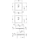 Душевой поддон Duravit Puravida 900х900 мм (720077000000000) фото 2 Aquada.com.ua