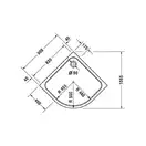 Душевой поддон Duravit D-code D-Code 1/4 круга 900х900 мм (720108000000000) фото 2 Aquada.com.ua