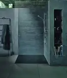 Душевой поддон 160 х 100 х 5 см Duravit Stonetto, антрацит (720171680000000) фото 3 Aquada.com.ua