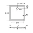 Душевой поддон Grohe 100 х 100 см, универсальный (39300000) фото 4 Aquada.com.ua